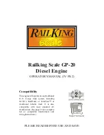 Rail King Scale GP-20Diesel Engine Operator'S Manual preview