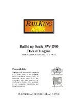 Rail King SW 1500 Freight Set Operator'S Manual preview