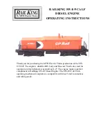 Rail King SW-8/9 CALF Operating Instructions preview