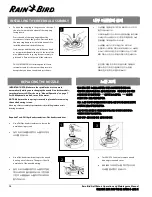 Предварительный просмотр 12 страницы Rain Bird 500 series Operation & Maintenance Manual