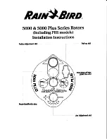 Rain Bird 5000 Plus Series Installation Instructions preview