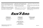 Предварительный просмотр 20 страницы Rain Bird AESPLX16SM Installation, Connection And Settings