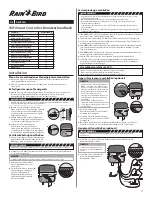 Предварительный просмотр 11 страницы Rain Bird ARC8-230V User Manual