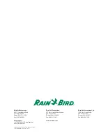 Preview for 14 page of Rain Bird C+ SERIES Operation And Maintenance Manual