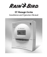 Rain Bird ET Manager Series Installation And Operation Manual предпросмотр