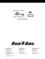 Preview for 14 page of Rain Bird RBACS400 Owner'S Manual