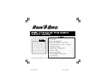 Rain Bird RMX-1T Manual preview