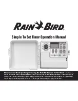 Preview for 1 page of Rain Bird SST-400i Operation Manual