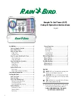 Rain Bird SST-900i Setup & Operation Instructions preview