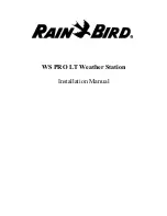 Rain Bird WS PRO LT Installation Manual preview