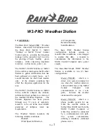 Предварительный просмотр 11 страницы Rain Bird WS-PRO Installation, Maintenance And Troubleshooting Manual