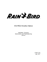 Rain Bird WS-PRO2 Installation, Operation, Maintenance And Troubleshooting preview