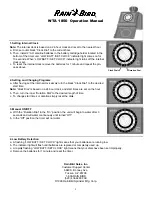 Rain Bird WTA 1850 Operation Manual предпросмотр