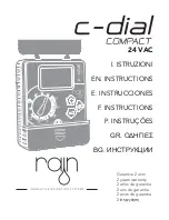 Preview for 1 page of Rain C-DIAL 24VAC Instructions Manual