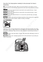 Preview for 2 page of Rainbow Pool Products GW7500 Manual