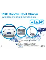 Rainbow Pool Products RBX Operating Instructions Manual preview