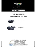 Preview for 1 page of Rainbow Pool Products Viron P320 eVo Installation And Operating Instructions Manual