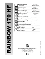 Preview for 1 page of Rainbow 170 HF Operator'S Manual