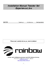 Preview for 11 page of Rainbow EL-T19 Installation Manual