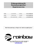 Preview for 1 page of Rainbow EL-X5 Installation Manual