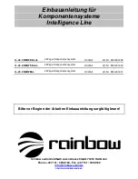 Предварительный просмотр 1 страницы Rainbow Intelligence Series User Manual