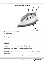 Preview for 3 page of Rainbow MR-303C Owner'S Manual