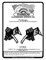 Rainbow Super Funhouse Assembly, Use And Service Manual preview