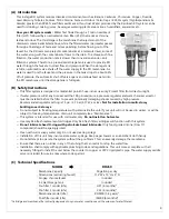 Preview for 3 page of Rainfresh RO450 Installation And User Manual