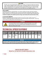 Preview for 2 page of Rainier HYBRID DUAL FUEL R12000DF Manual