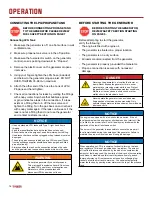 Preview for 16 page of Rainier HYBRID DUAL FUEL R12000DF Manual