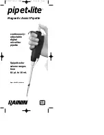 Rainin Pipet Lite Series User Manual предпросмотр