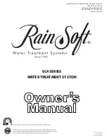 RainSoft EC4 100 V Owner'S Manual предпросмотр