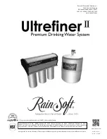 RainSoft Ultrefiner II User Manual preview