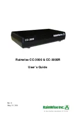 RainWise CC-3000 User Manual preview