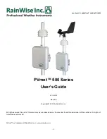 Preview for 1 page of RainWise PVmet 500 Series User Manual