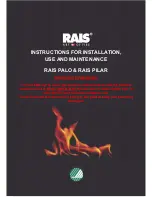 RAIS PALO C Instructions For Installation, Use And Maintenance Manual предпросмотр