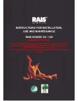 RAIS RONDO 120 User Manual preview