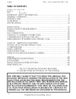 Preview for 5 page of RAIS Viva 100 L Classic Gas Installation & Operation Manual