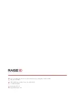 Preview for 16 page of RAISE 3D N-Series Quick Start Manual