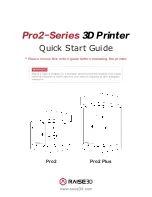 Предварительный просмотр 1 страницы RAISE 3D Pro2 Plus Quick Start Manual