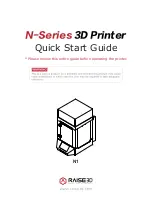 Raise3D N1 Quick Start Manual preview