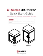 Предварительный просмотр 1 страницы Raise3D N2 Quick Start Manual