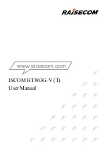 Raisecom ISCOM HT803G-V (T) User Manual preview