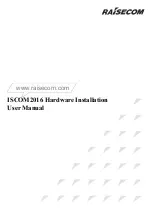 Raisecom ISCOM2016 Hardware Installation User Manual preview