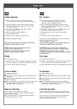 Предварительный просмотр 2 страницы Rak Ceramics JOYWH040EGY Mounting Instructions