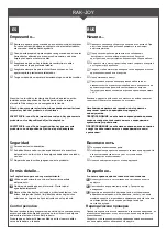 Предварительный просмотр 4 страницы Rak Ceramics JOYWH040EGY Mounting Instructions