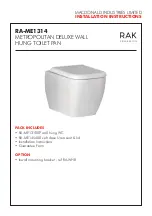 Preview for 1 page of Rak Ceramics RA-ME1314 Installation Instructions