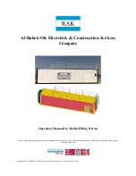 Preview for 1 page of RAK Mobile Filling Station Operation Manual