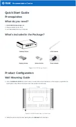 RAK WisGate Edge Lite RAK7258 Quick Start Manual preview