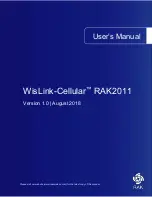 RAK WisLink-Cellular RAK2011 User Manual preview